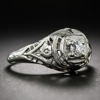 Petite Diamond Filigree Ring