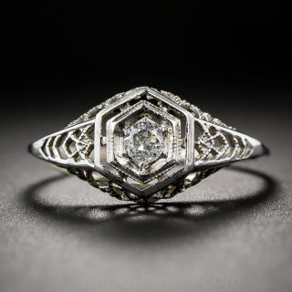 Petite Diamond Filigree Ring