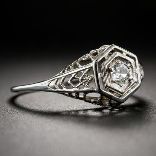 Petite Diamond Filigree Ring