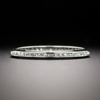 Petite Early 20th Century Diamond Eternity Band - Size 5 3/4+ - 2
