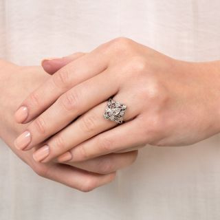 Petite Early Art Deco Diamond Dinner Ring