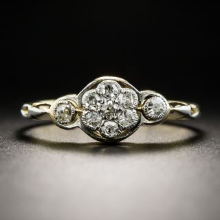 Petite Edwardian Diamond Cluster Ring - 2