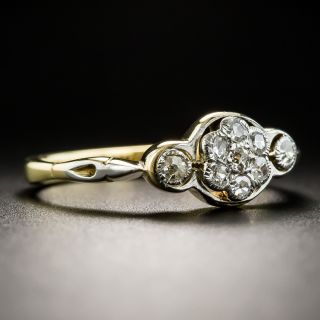 Petite Edwardian Diamond Cluster Ring