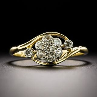 Petite Edwardian Diamond Flower Cluster Ring - 3