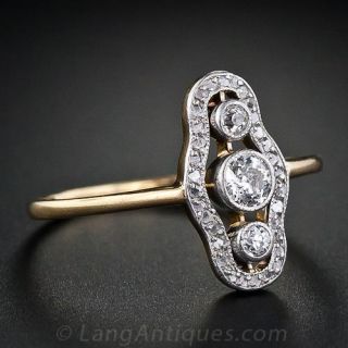  Petite Edwardian Diamond Ring