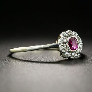 Petite Edwardian Ruby and Diamond Ring