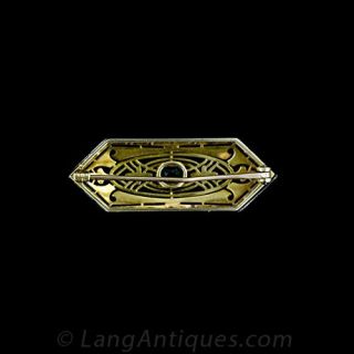 Petite Emerald Bar Pin