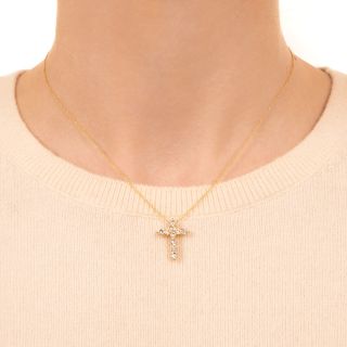 Petite Estate Diamond Cross