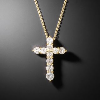 Petite Estate Diamond Cross - 2