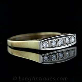 Petite Five Stone Diamond Ring