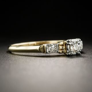Petite Mid-Century .10 Carat Diamond Engagement Ring