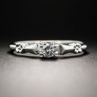 Petite Platinum Diamond Ring - Columbia by Axel Brothers - 1