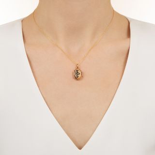 Petite Victorian Enamel Locket