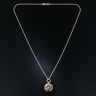 Petite Victorian Gold and Enamel Locket