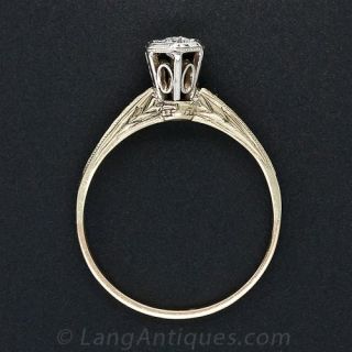 Petite Vintage Diamond Solitaire
