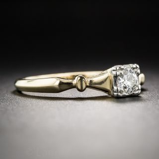 Petite Vintage Diamond Solitaire 