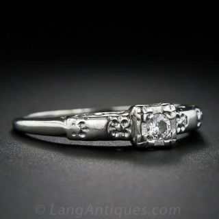 Petite Vintage Engagement Ring