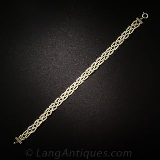Petite Woven Seed Pearl Bracelet