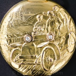 Pictorial Hunting Case Pocket Watch