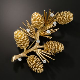 Pine Cone Brooch   