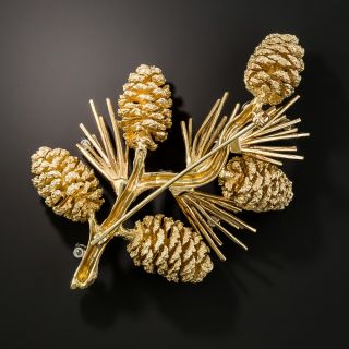 Pine Cone Brooch   
