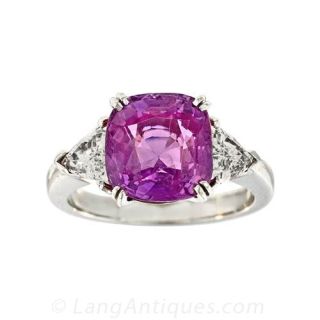 Pink Sapphire Ring - 1