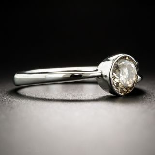 Platinum 1.01 Carat Natural Brown Diamond Solitaire