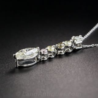 Platinum 1.04 Carat Diamond Pendant 