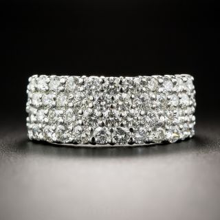 Platinum 2.00 Carat Diamond Wide Band Ring