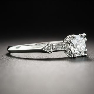 Platinum .60 Carat Diamond Art Deco Engagement Ring