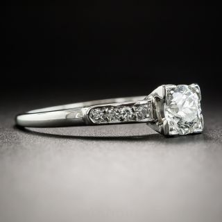 Platinum .65 Carat Diamond Vintage Engagement Ring