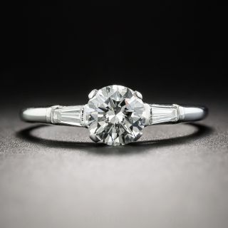 Platinum .71 Carat Diamond Solitaire Engagement Ring