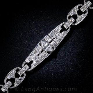 Platinum and Diamond Art Deco Bracelet
