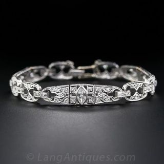 Platinum and Diamond Art Deco Bracelet