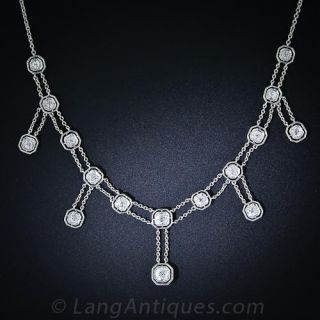 Platinum and Diamond Art Deco Necklace