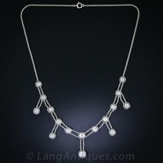 Platinum and Diamond Art Deco Necklace