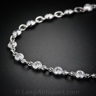 Platinum and Diamond Neck Chain - 2
