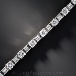 Platinum and Diamond ’Tennis' Bracelet