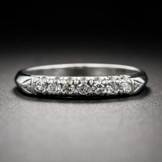 Platinum and Diamond Wedding Band