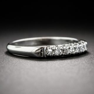 Platinum and Diamond Wedding Band