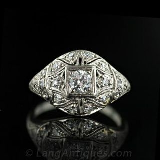 Art Deco Diamond Dinner Ring
Art Deco 