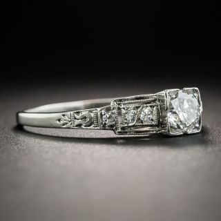 Platinum Art Deco Diamond Engagement Ring