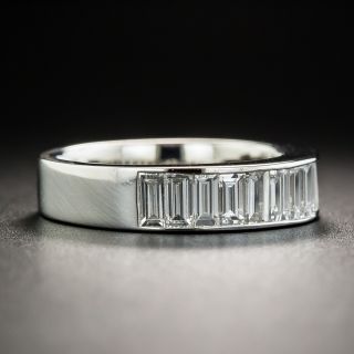 Platinum Baguette Diamond Band Ring