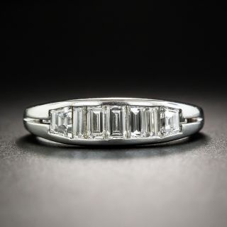 Platinum Baguette Diamond Band Ring