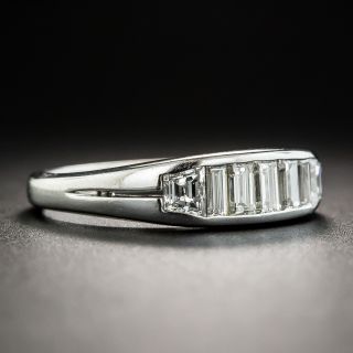 Platinum Baguette Diamond Band Ring