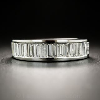 Platinum Baguette Diamond Band Ring