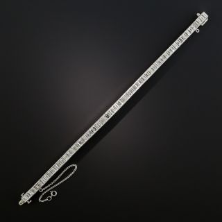 Platinum Baguette Diamond Bracelet by J.E. Caldwell