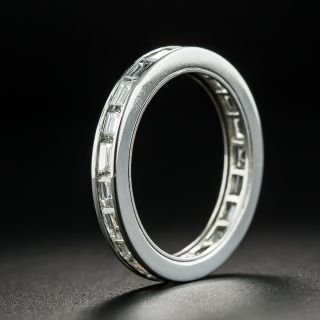 Platinum Baguette Diamond Eternity Band  - 2
