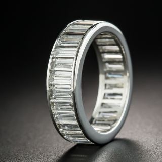 Platinum Baguette Diamond Eternity Band - 1