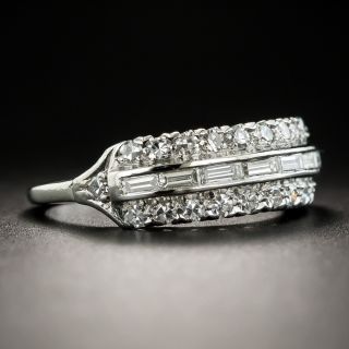 Platinum Diamond Baguette Band 